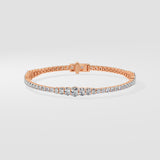 Oval Graduation Tennis Bracelet