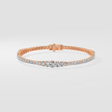 Oval Graduation Tennis Bracelet