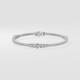 Oval Graduation Tennis Bracelet
