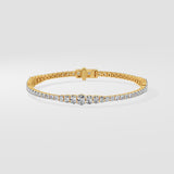 Oval Graduation Tennis Bracelet