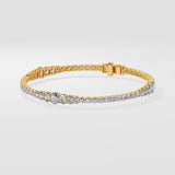 Oval Graduation Tennis Bracelet
