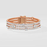 Triple-Row Diamond Lumiere Bracelet