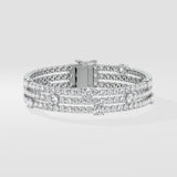 Triple-Row Diamond Lumiere Bracelet