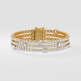 Triple-Row Diamond Lumiere Bracelet