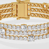 Triple-Row Diamond Lumiere Bracelet