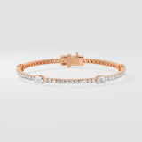 Oval Orbit Tennis Bracelet