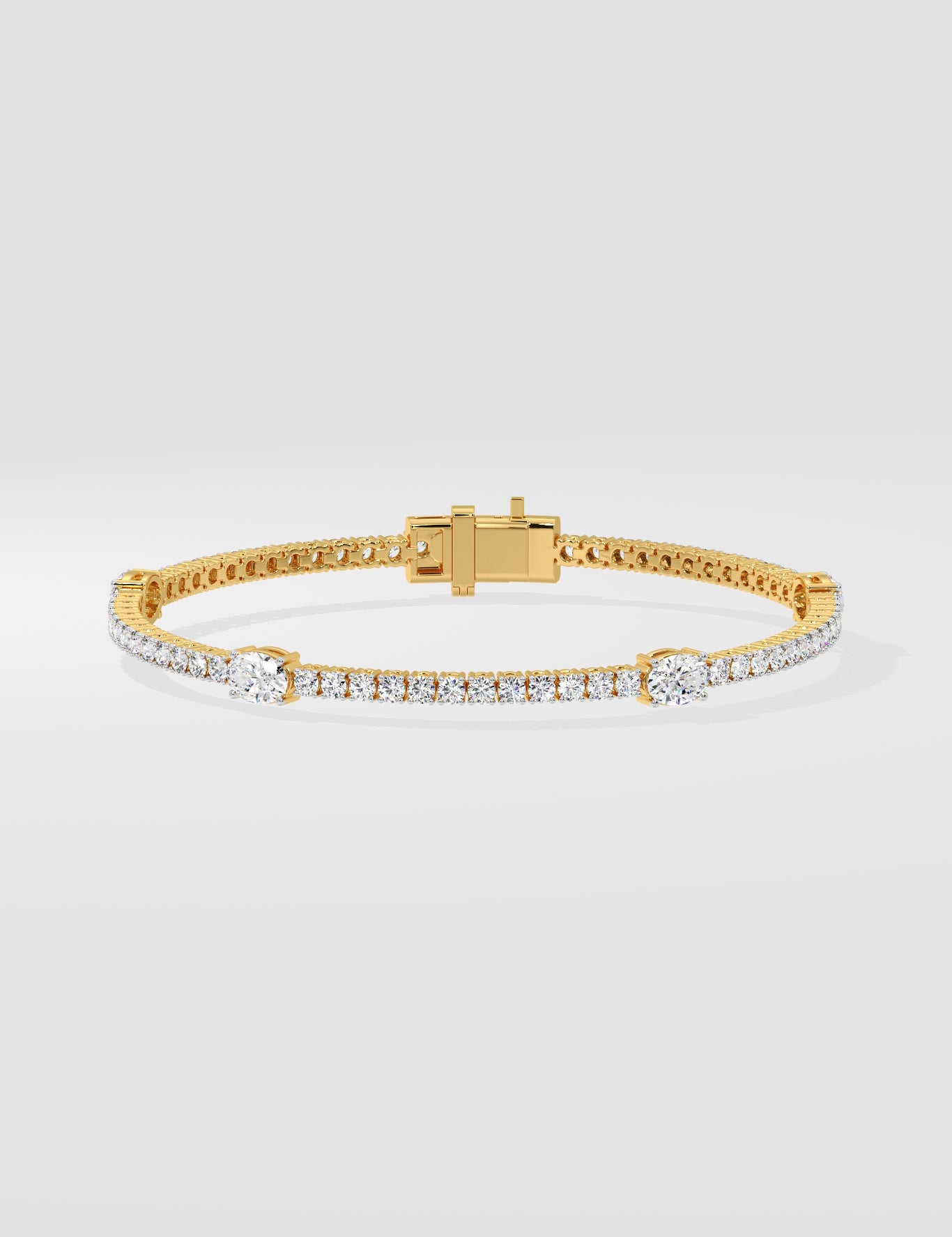 Oval Orbit Tennis Bracelet