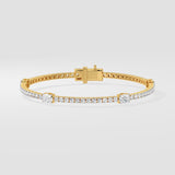 Oval Orbit Tennis Bracelet