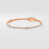 Oval Orbit Tennis Bracelet