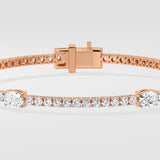 Oval Orbit Tennis Bracelet