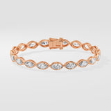 0.30 Ct Marquise Bezel Bracelet - House of Quadri