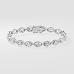 0.30 Ct Marquise Bezel Bracelet - House of Quadri