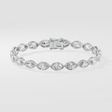 0.30 Ct Marquise Bezel Bracelet - House of Quadri