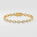 0.30 Ct Marquise Bezel Bracelet - House of Quadri