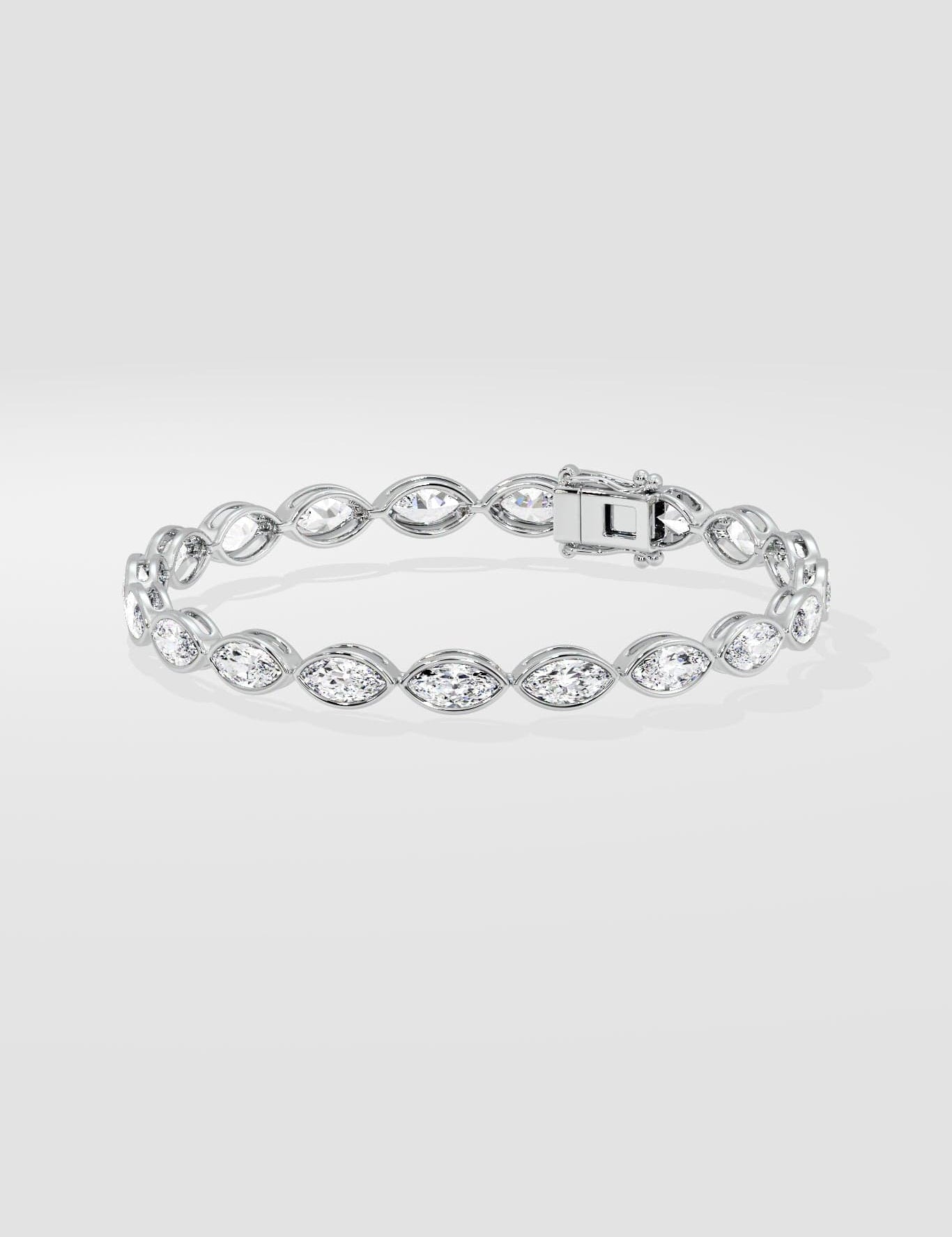 0.30 Ct Marquise Bezel Bracelet - House of Quadri