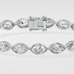 0.30 Ct Marquise Bezel Bracelet - House of Quadri