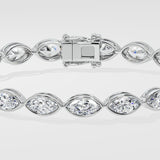 0.30 Ct Marquise Bezel Bracelet - House of Quadri