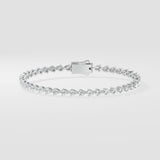 0.08 Ct Pearline Tennis Bracelet