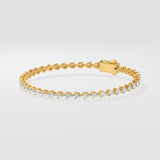 0.08 Ct Pearline Tennis Bracelet