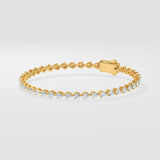 0.08 Ct Pearline Tennis Bracelet