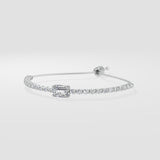 1.50 Ct Emerald Embrace Bracelet