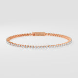 0.03 Ct Linear Tennis Bracelet
