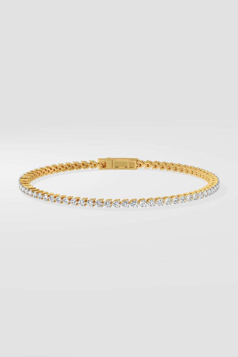 0.03 Ct Linear Tennis Bracelet