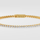 0.03 Ct Linear Tennis Bracelet