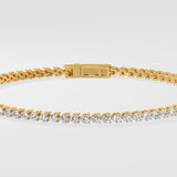 0.03 Ct Linear Tennis Bracelet