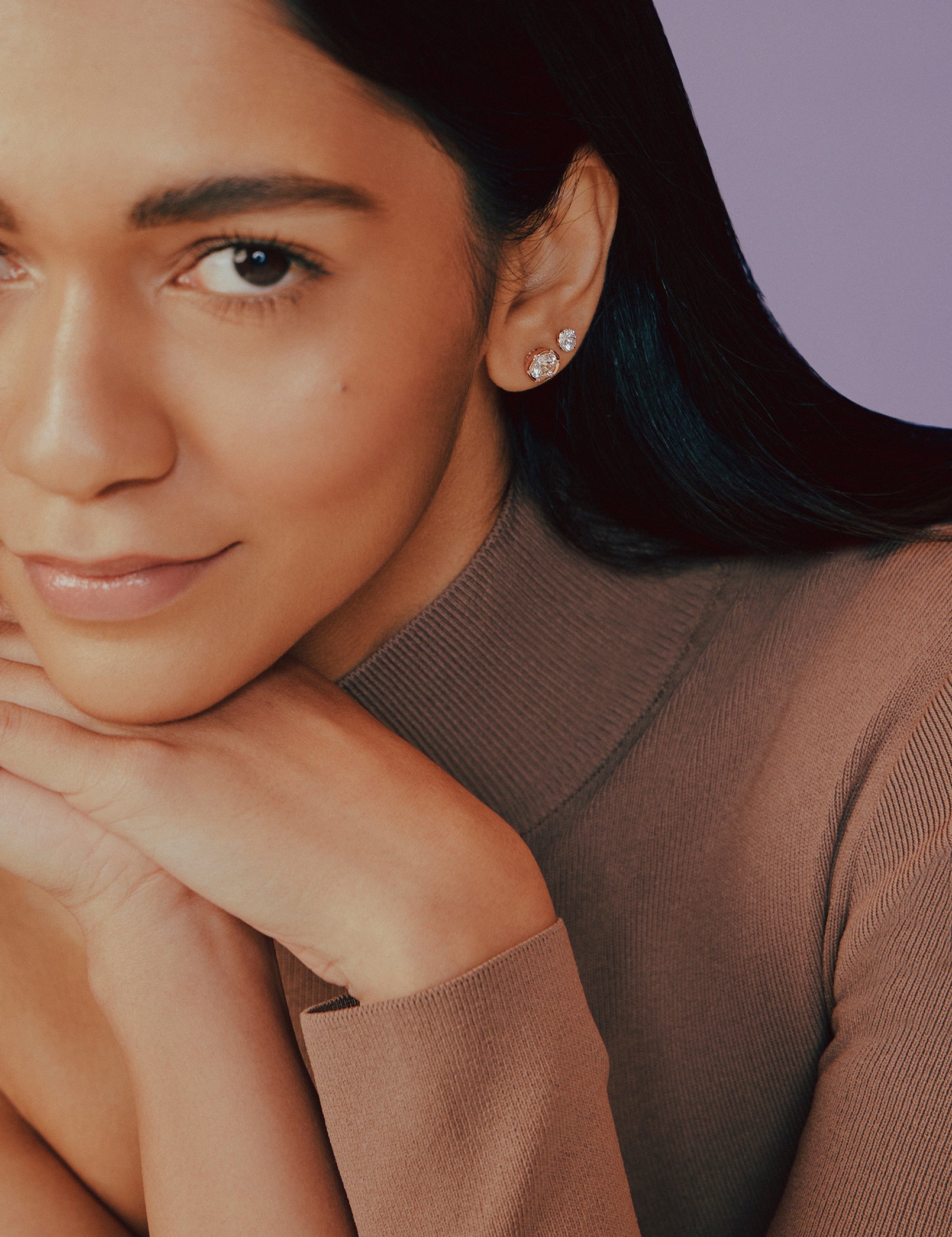 Stellar Spaced Solitaire Studs - House Of Quadri