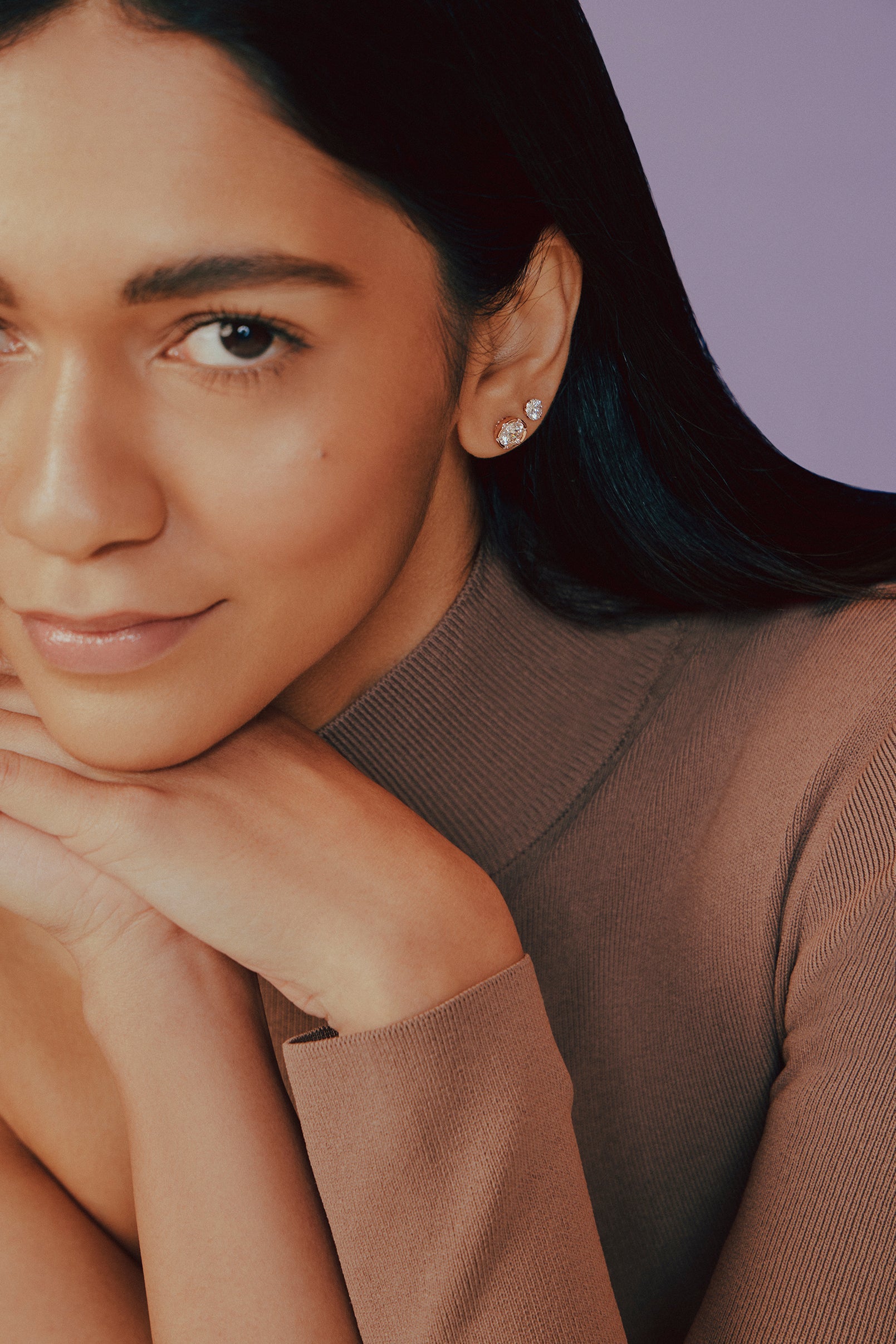 Stellar Spaced Solitaire Studs - House Of Quadri