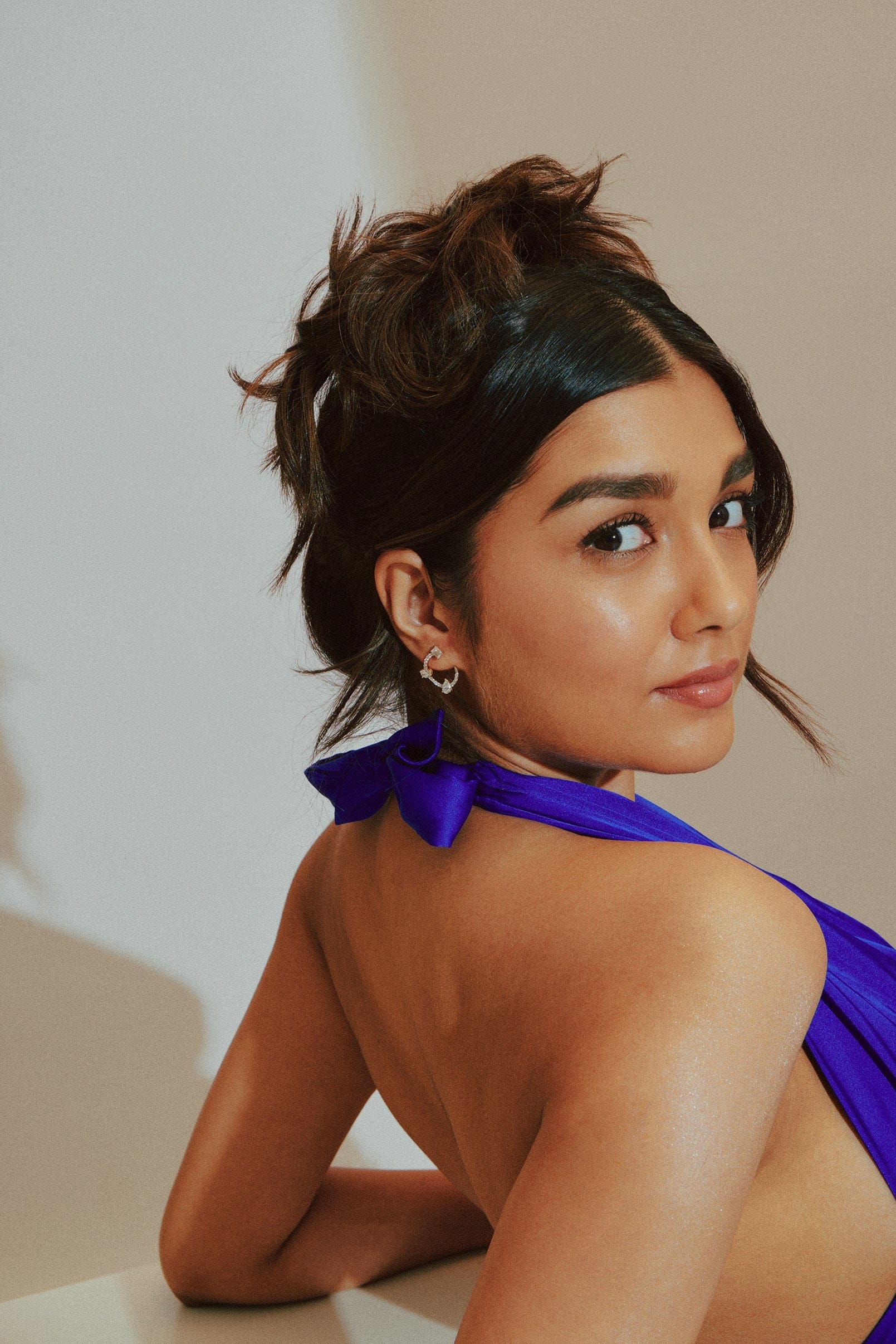 Askew 3 Stone C Hoops - House Of Quadri