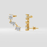 3 Stone Ear Cuffs