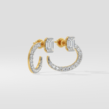 Emra Solitaire Mini Hoops