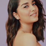 Stellar Eternal Solitaire Halo Earrings - House Of Quadri