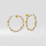 Marquise Diamond Front Hoops