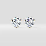 2 ct Solitaire Studs