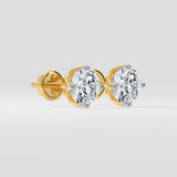 2.5 ct Solitaire Studs