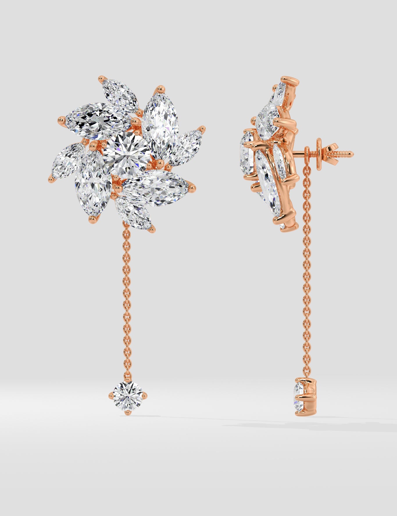 Fire Spiral Drop Danglers