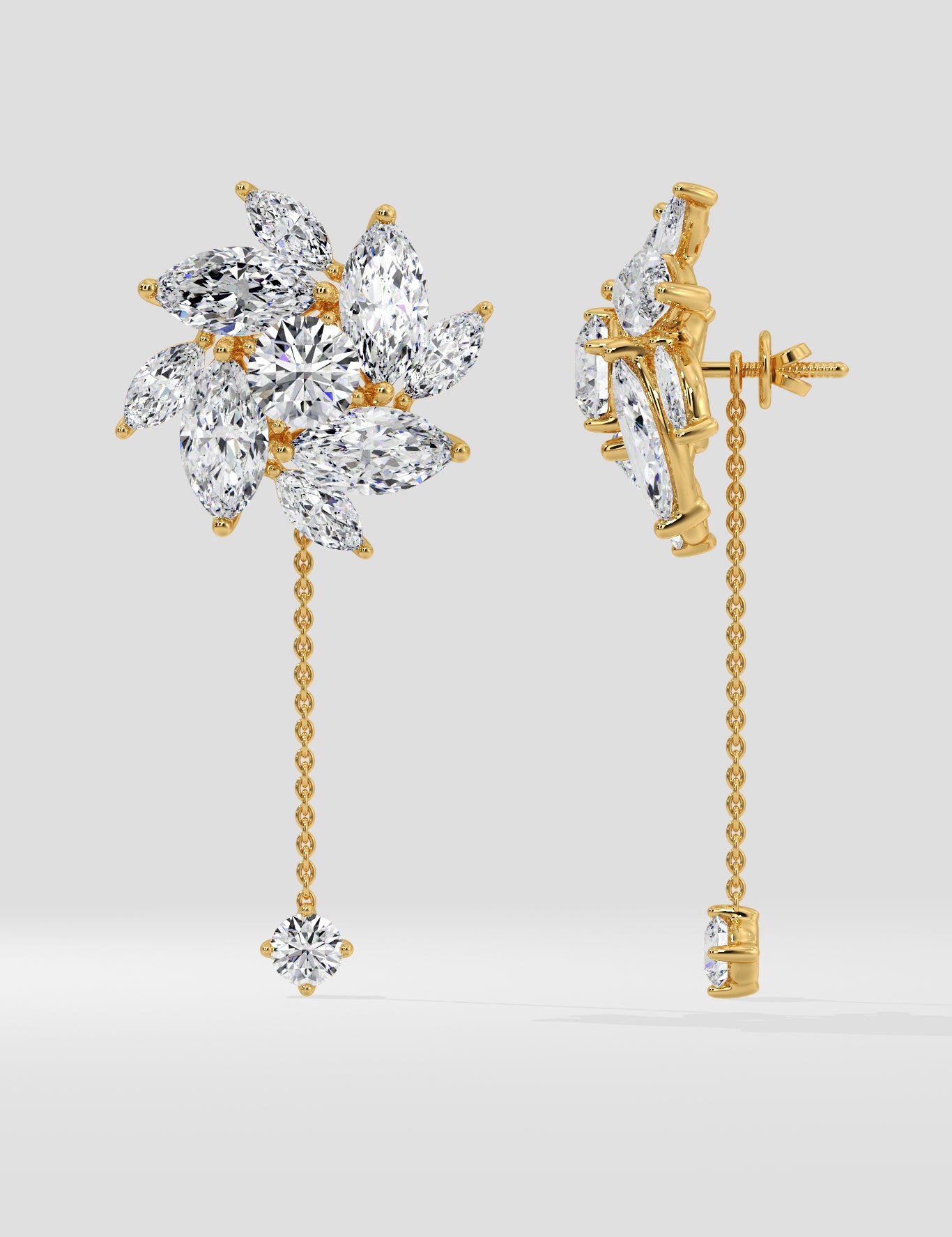 Fire Spiral Drop Danglers