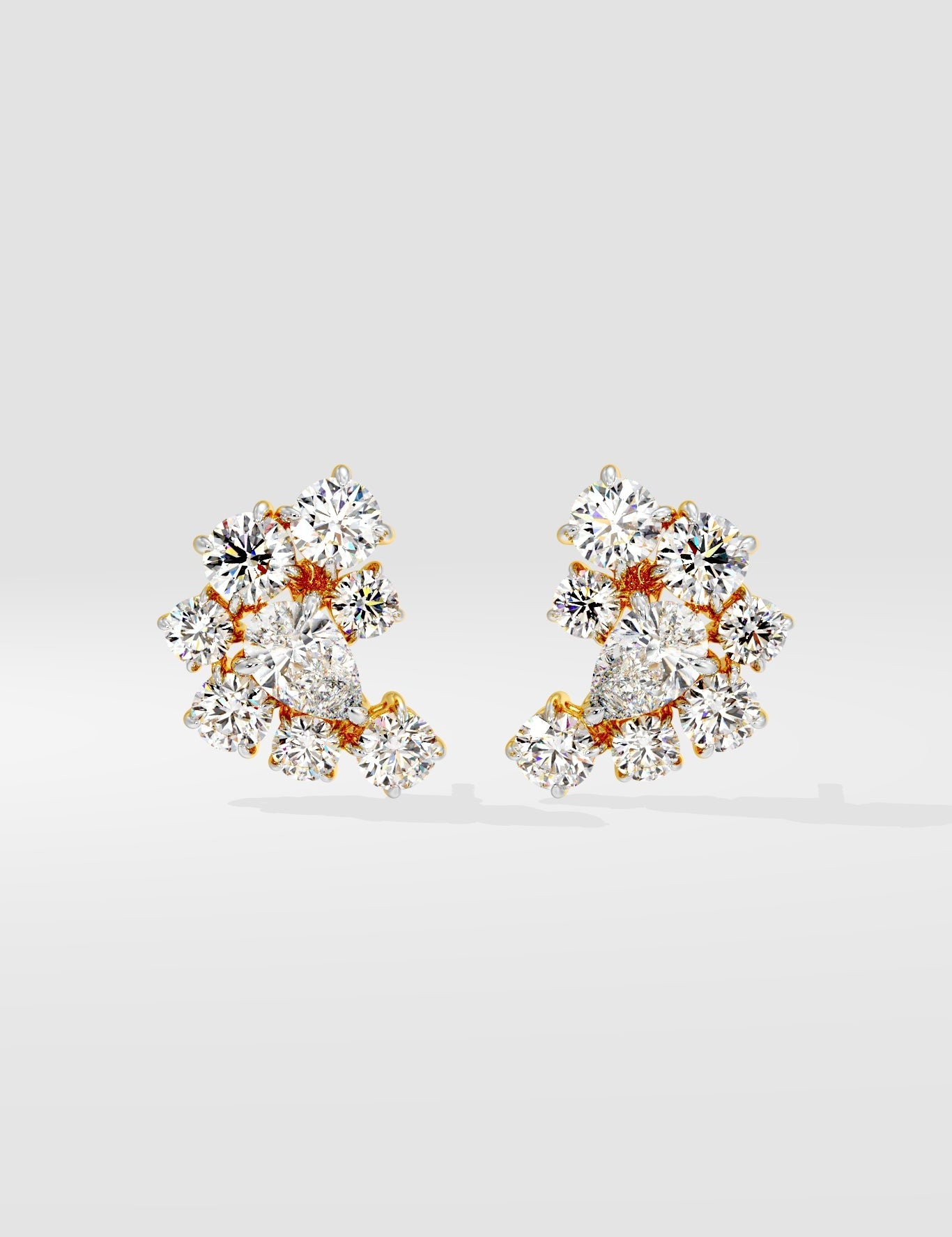Empowered Vivid Cluster Studs - House Of Quadri