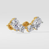 Oval Duo Studs