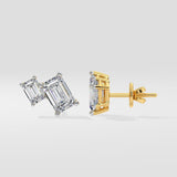 Emerald Duo Studs