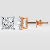 8 ct Classic Princess Studs - House of Quadri
