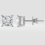 8 ct Classic Princess Studs - House of Quadri