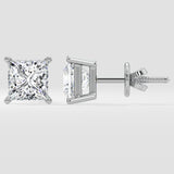 8 ct Classic Princess Studs - House of Quadri