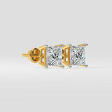 2 ct Princess Studs