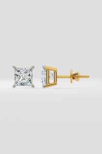 2 ct Princess Studs - House of Quadri