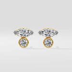 Marquise Winged Studs - House of Quadri