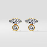 Marquise Winged Studs - House of Quadri
